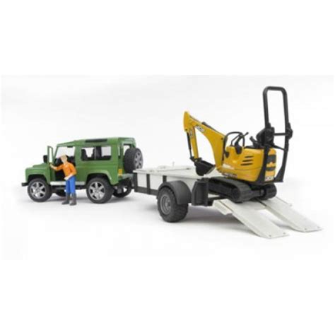 Bruder - Car Scale Model - Land Rover Defender, JCB, Excavator and ...