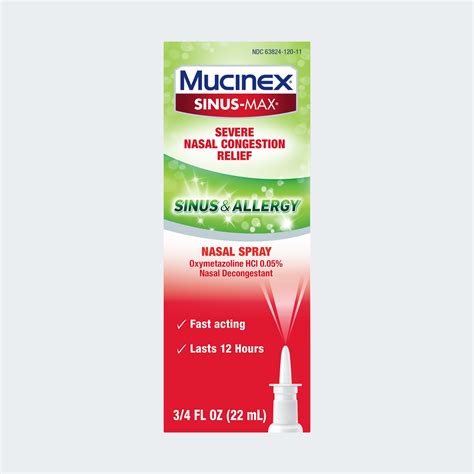 Sinus-Max Severe Nasal Congestion Relief - Sinus & Allergy | Mucinex USA