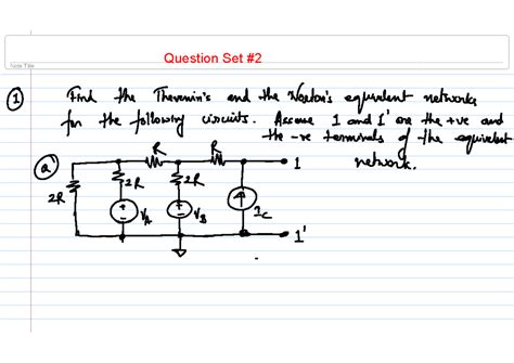 Equivalent Networks and Theorems - Assignment 2 - Studocu