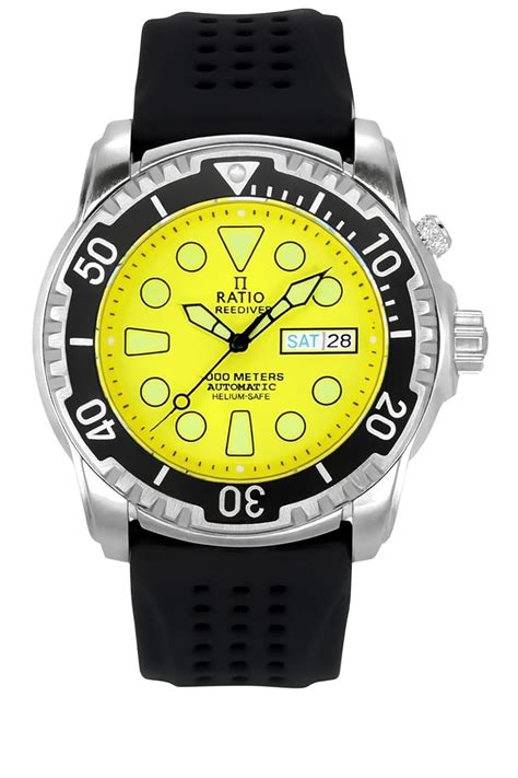 Buy RATIO FreeDiver Helium-Safe Dive Watch Sapphire Crystal Automatic ...