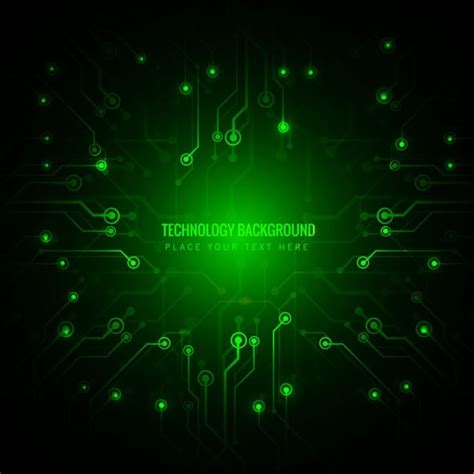 Green technology background | Free Vector