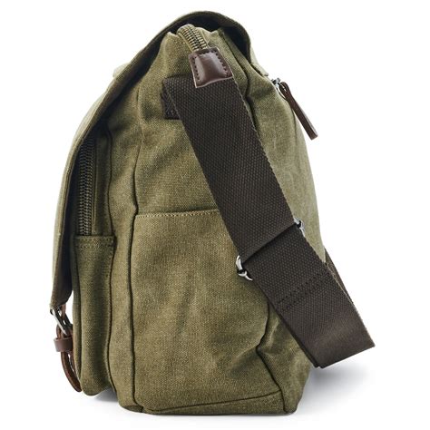 Army Green Canvas Messenger Bag | In stock! | Trendhim