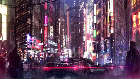 Download Cyberpunk Night City Wallpaper | Wallpapers.com