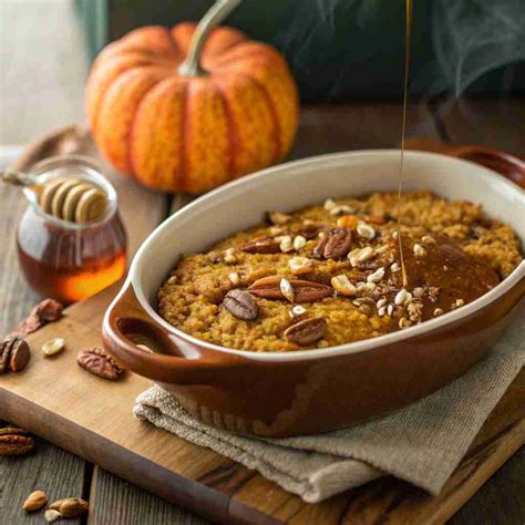 Pumpkin Baked Oatmeal Recipe - Healthy Fall Breakfast Idea
