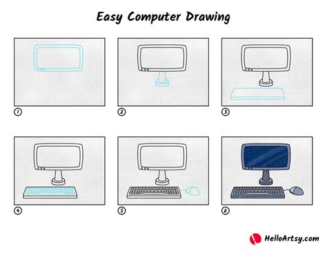 Easy Computer Drawing - HelloArtsy