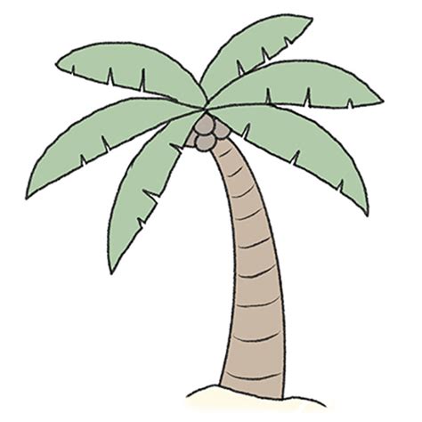 Image result for Simple Palm Tree Drawing