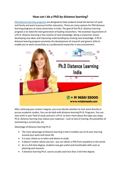 Image result for Distance Learning PhD Program