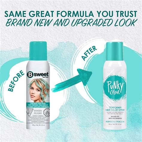 Buy Punky Pastel Temporary Hair Color Spray, Perfectly Peacock, Spray ...