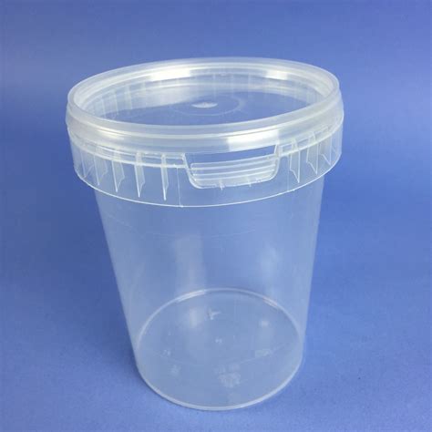 1000 ml Tall Virgin Plastic round container, Round Container, प्लास्टिक ...