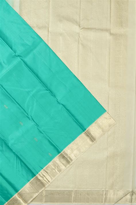 Classic Kanchipuram Silk Butta Sky Blue Saree | Kankatala
