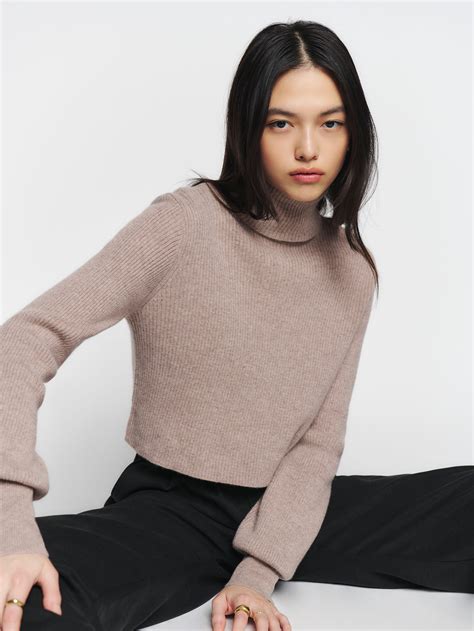 Reformation + Luisa Cropped Cashmere Sweater
