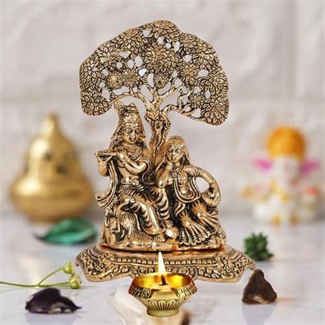 Buy CHHARIYA CRAFTS Laxmi Ganesh Saraswati with Diya Decorative ...