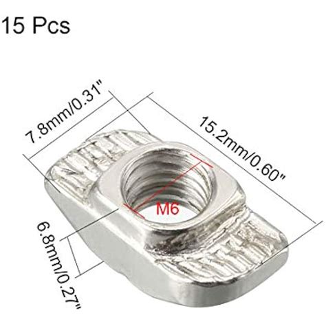 uxcell Sliding T Slot Nuts, M6 Half Round Roll in India | Ubuy