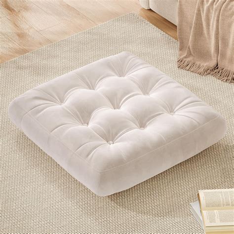 Floor Pillow Cushions for Adults Kids - Meditation Cushion 22" Square ...