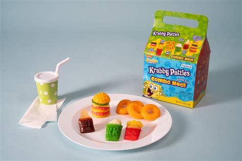 SpongeBob SquarePants Krabby Patties Gummy Candy Combo Meal – Frankford ...