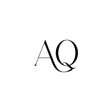 Premium Vector | Aq monogram logo design letter text name symbol ...