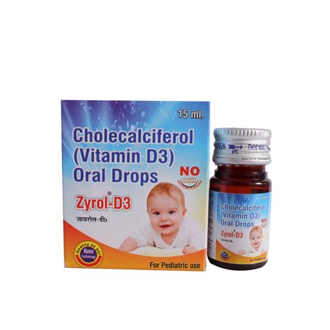 Zyrol-D3 800IU Oral Drop 15 ml Price, Uses, Side Effects, Composition ...