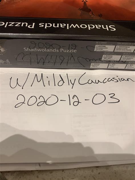 I received a Shadowlands misprint puzzle : r/wow