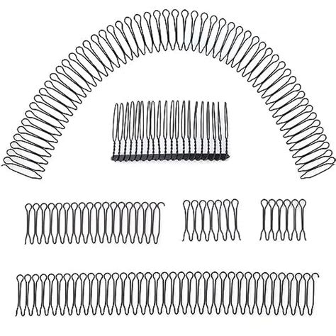 Buy U Shape Hair Finishing Fixer Wavy Comb U Pin Hair Clip Combs Metal ...