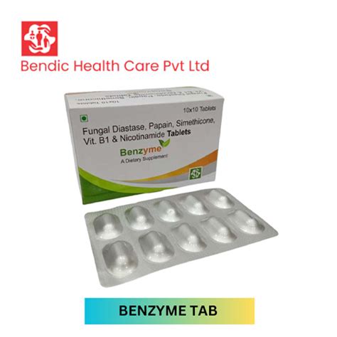Benzyme - Fungal Diastase & Papain,simethicone, Vit B1 & Nicotinamide ...