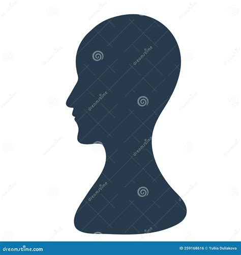 A Black Profile of a Person Surrounded by Eyes, a Symbol of an External Critic, Schizophrenia ...