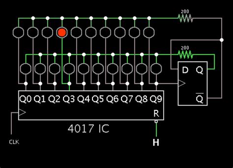 Image result for LED Circuit Using 4017 PCB Layout