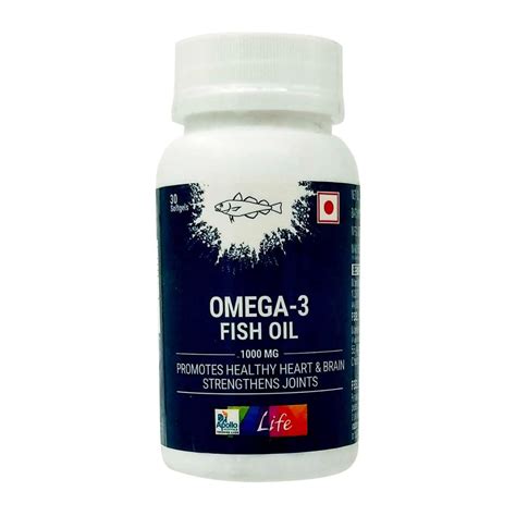 Apollo Life Omega-3 Fish Oil 1000 mg, 30 Capsules : Amazon.in: Health ...