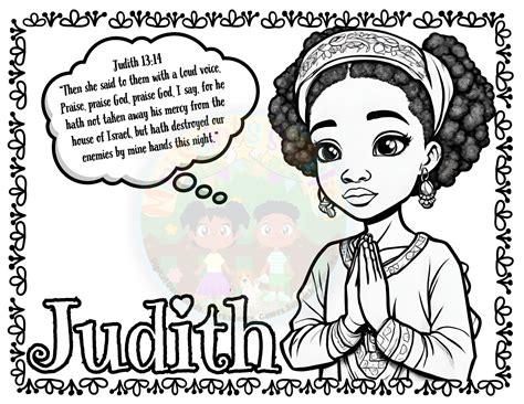 Book of Judith Mini Booklet Sunday School Bible Story Activities Bible Class Israelite Kids ...