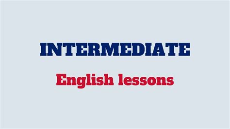 Image result for English Lessons Intermediate