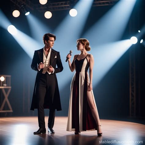 Actors Performing on Stage | Stable Diffusion Online