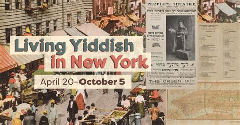 New Library Exhibition: Living Yiddish in New York - Jewish Theological ...