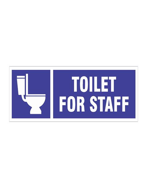 999store Restroom Signage Office Supplies Sunboard Toilet Sticker ...
