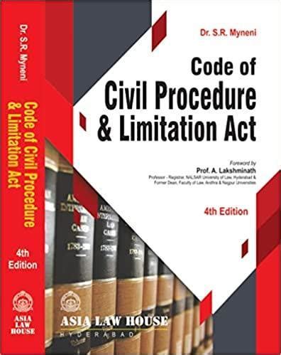 Code of Civil Procedure & Limitation Act – M&J Services - The Eclectic ...