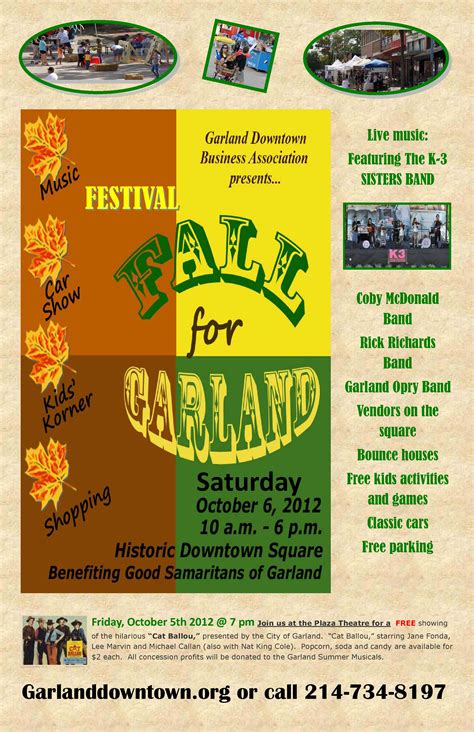 Fall for Garland festival Saturday benefits Good Samaritans – Blue ...