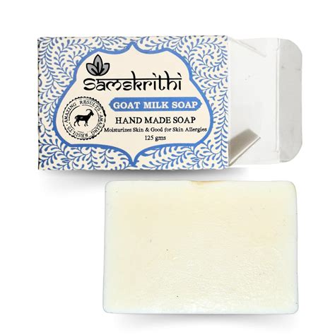 Buy Samskrithi Naturals Goat Milk Bathing Soap Bar - Handmade, 100% ...