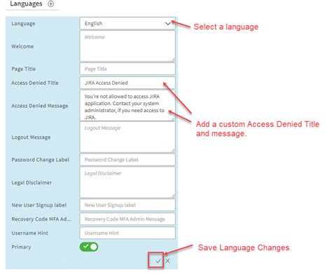 Customize EAA Access Denied Page