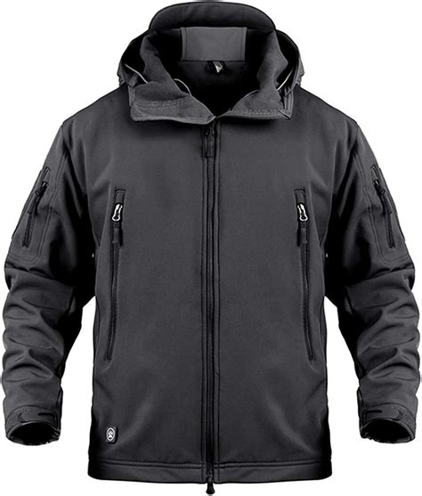 Waterproof Windproof Soft Shell Jackets Men Hooded Winter Warm ...