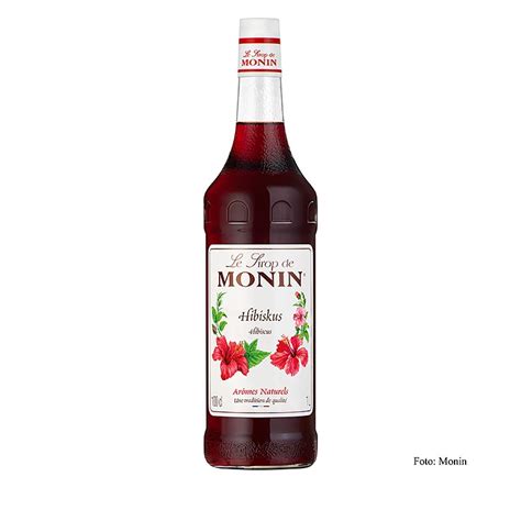 Jarabe de hibisco Monin 1:8, 1 litro, Botella | GOURMET VERSAND Tienda ...