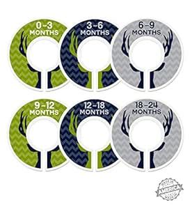 Modish Labels Baby Nursery Closet Dividers, Closet Organizers, Nursery ...