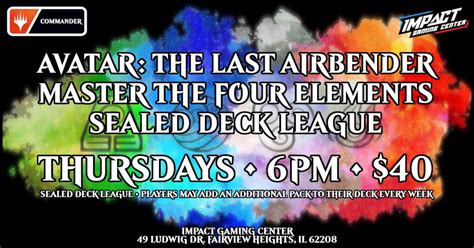 IGCs Avatar: Master of the Four Elements Sealed Deck League, 49 Ludwig ...