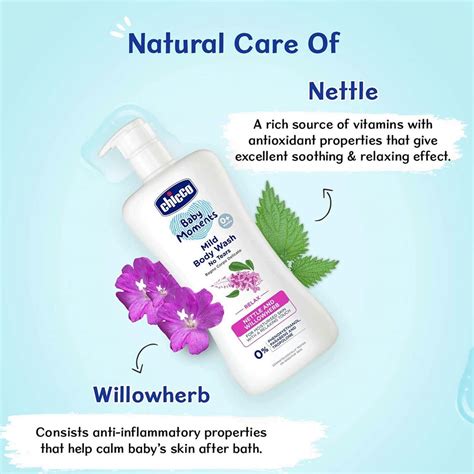 Buy CHICCO BABY MOMENTS MILD BODY WASH RELAX, NO TEARS FOR SOFT SKIN ...