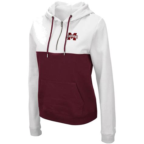 Colosseum /Maroon Mississippi State Bulldogs Aidan Lightweight Half-Zip ...