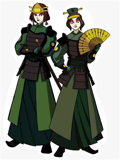 "Avatar The Last Airbender Kyoshi Warriors Suki and Ty Lee" Sticker for ...