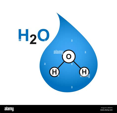 Molecular chemical formula h2o water Stock Vector Images - Alamy