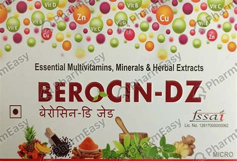 Buy Berocin Dz Strip Of 10 Tablets Online & Save Up to 24% at PharmEasy