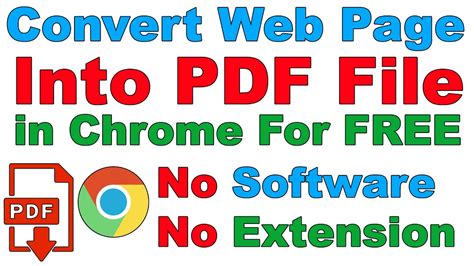 How to Convert a Web Page to PDF in Google Chrome | CHROME WEBPAGE TO PDF (No Software / Extension)