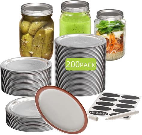 Amazon.com: 100-Count, Regular Mouth Canning Lids for Ball, Kerr Jars ...