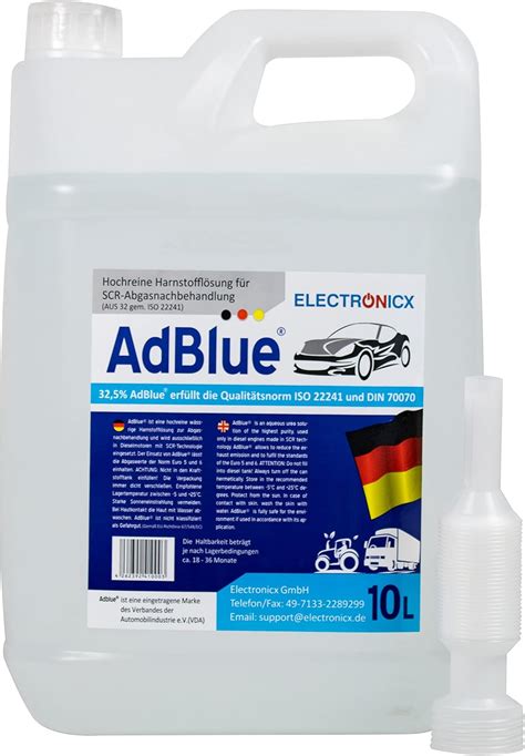Electronicx AdBlue 30 Liter 3 X 10 Liter für Diesel Kanister ...