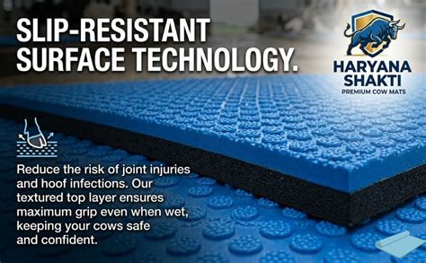 Haryana Shakti EVA Cow Mat for Dairy Farm | Anti-Slip Rubber Flooring ...