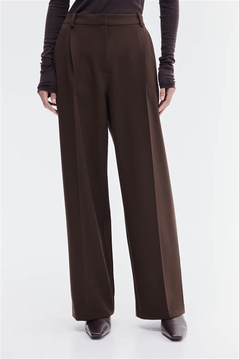 Tailored trousers - Dark brown - Ladies | H&M GB